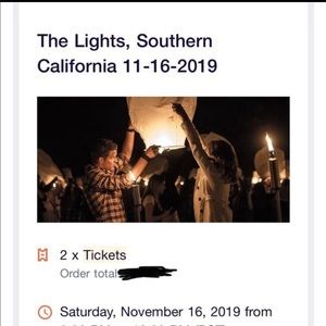 The Lights (2 tickets)